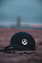Load image into Gallery viewer, Light House Logo Navy Trucker Hat
