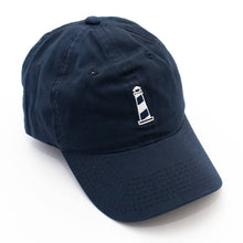 Load image into Gallery viewer, Lighthouse Navy Dad Hat
