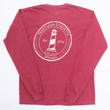 Load image into Gallery viewer, Vintage Logo Crimson Long Sleeve Tshirt
