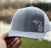 Load image into Gallery viewer, Founded on Freshwater Grey Trucker
